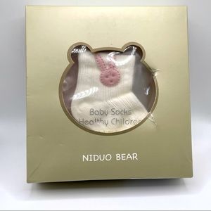 Niduo Bear 4 Pack Newborn Socks
